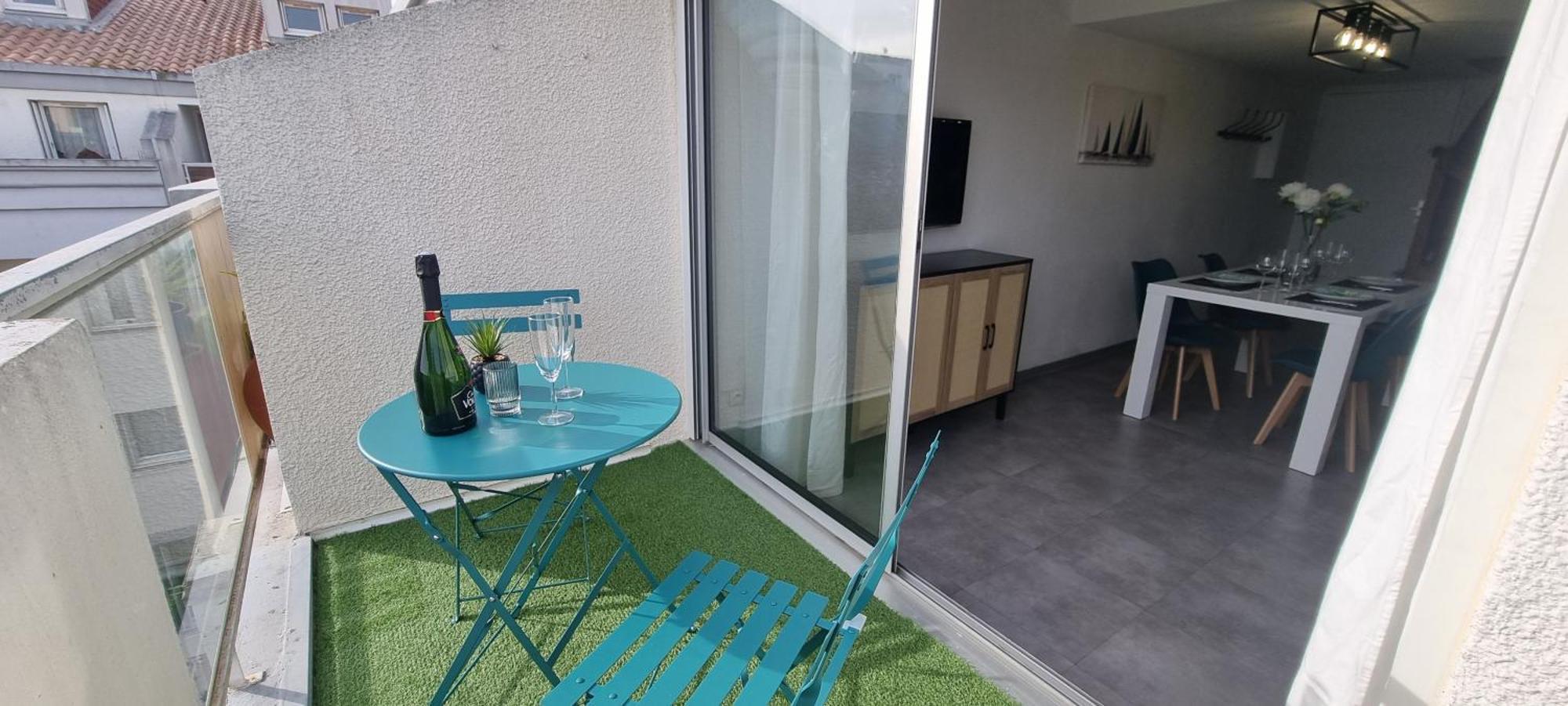 L'Ophelia Duplex Dernier Etage Balcon Centre Climatisation Apartment Сет Екстериор снимка